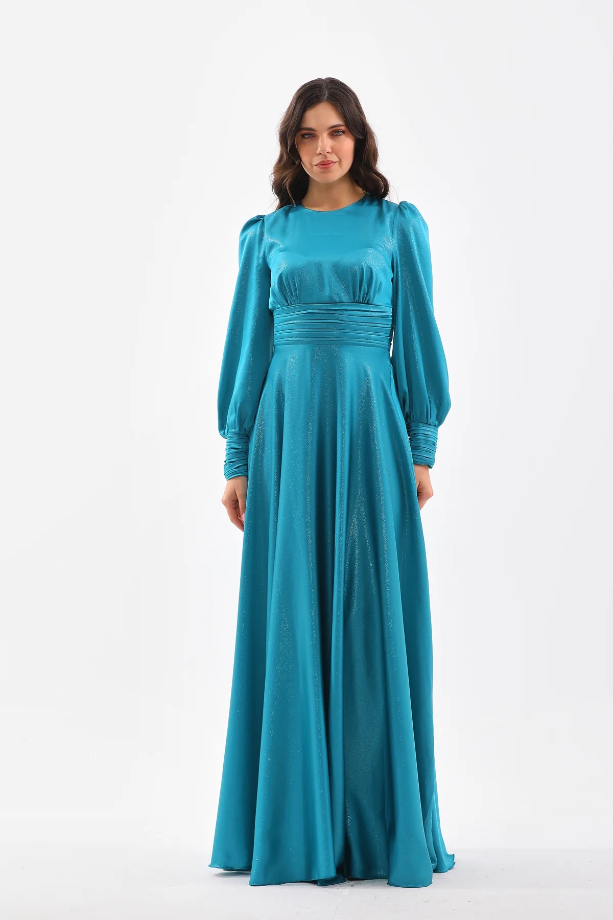 DMN River Dress Petrol Blue