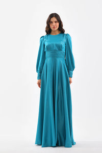 DMN River Dress Petrol Blue