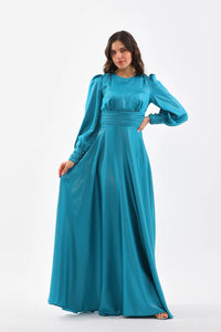 DMN River Dress Petrol Blue