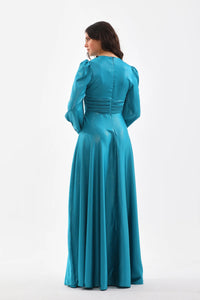 DMN River Dress Petrol Blue
