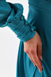 DMN River Dress Petrol Blue