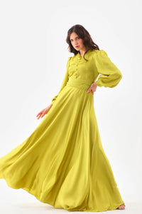 DMN Amaya Dress Pistachio Green