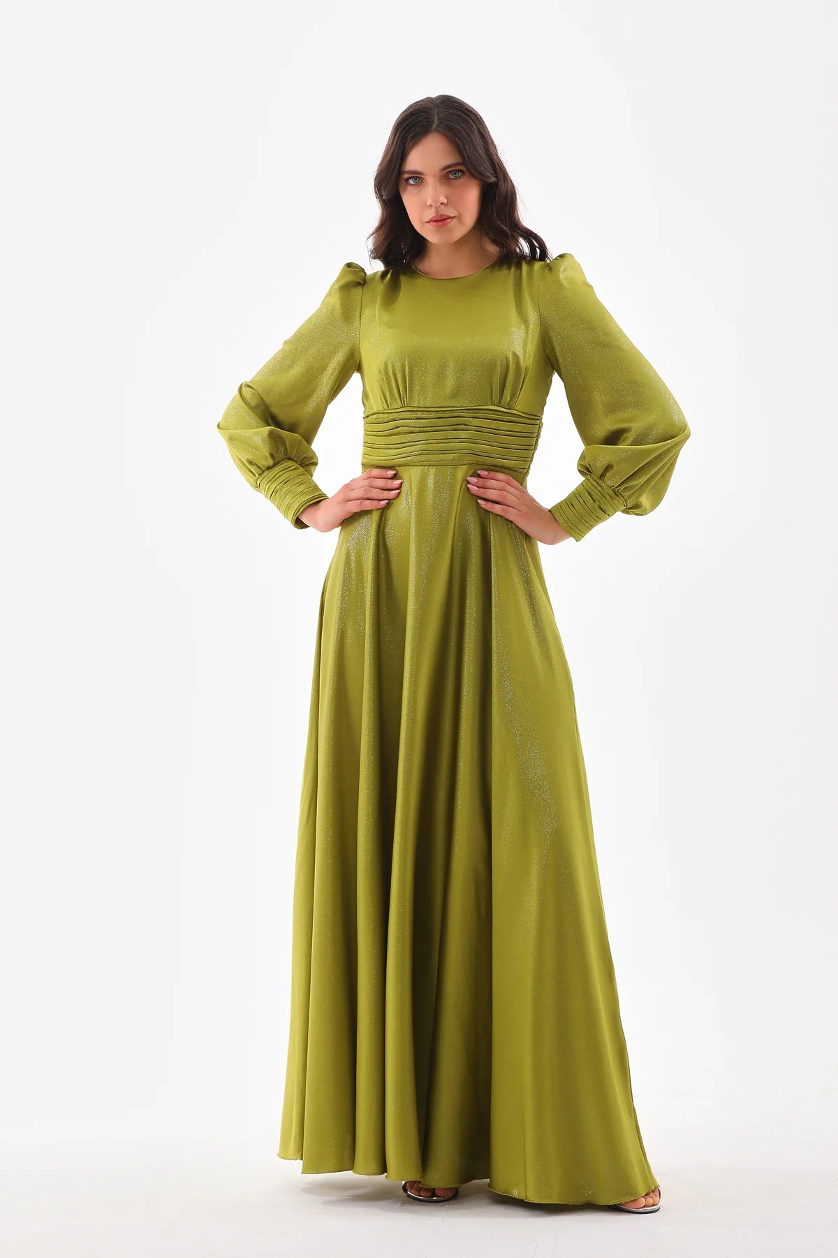 DMN River Dress Pistachio Green