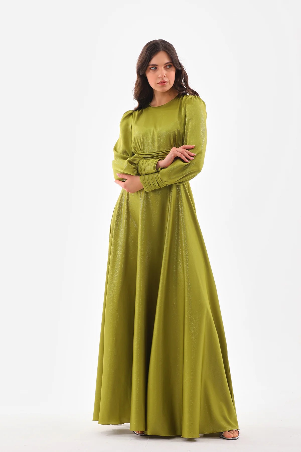 DMN River Dress Pistachio Green