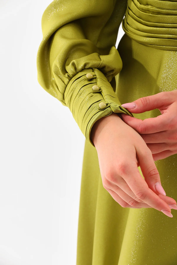 DMN River Dress Pistachio Green