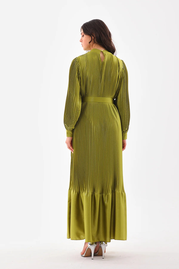 DMN Amara Dress Oil Green