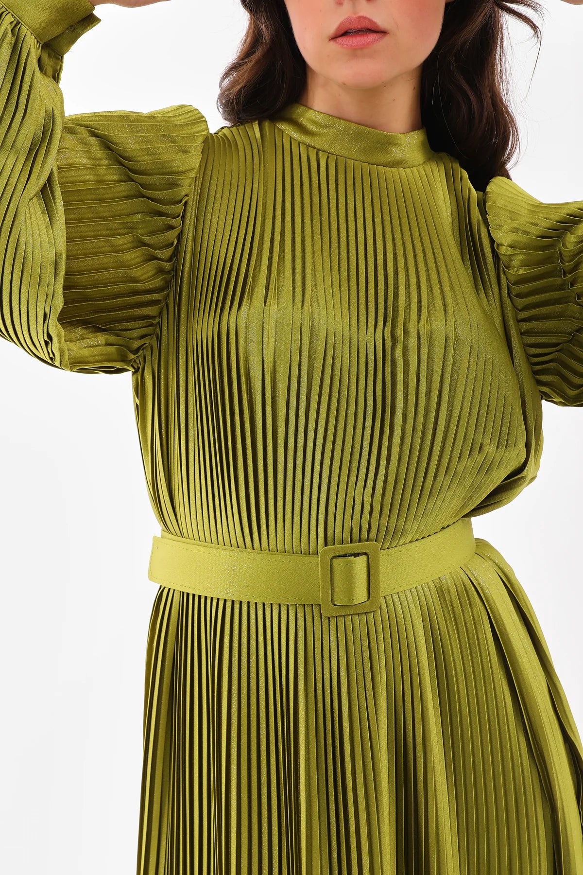 DMN Amara Dress Oil Green