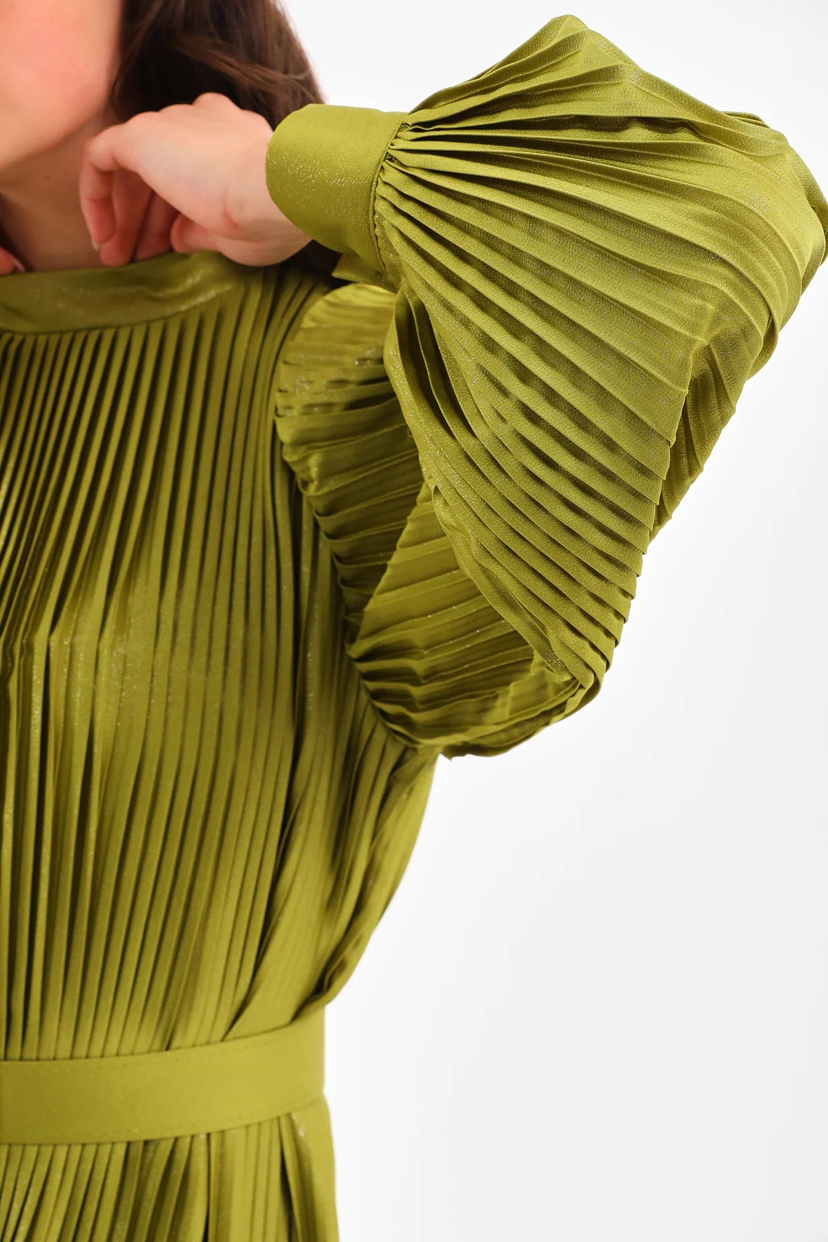 DMN Amara Dress Oil Green