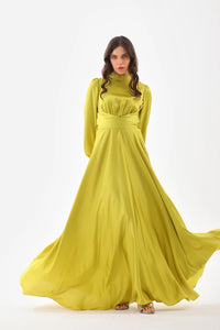 DMN Reese Dress Pistachio Green