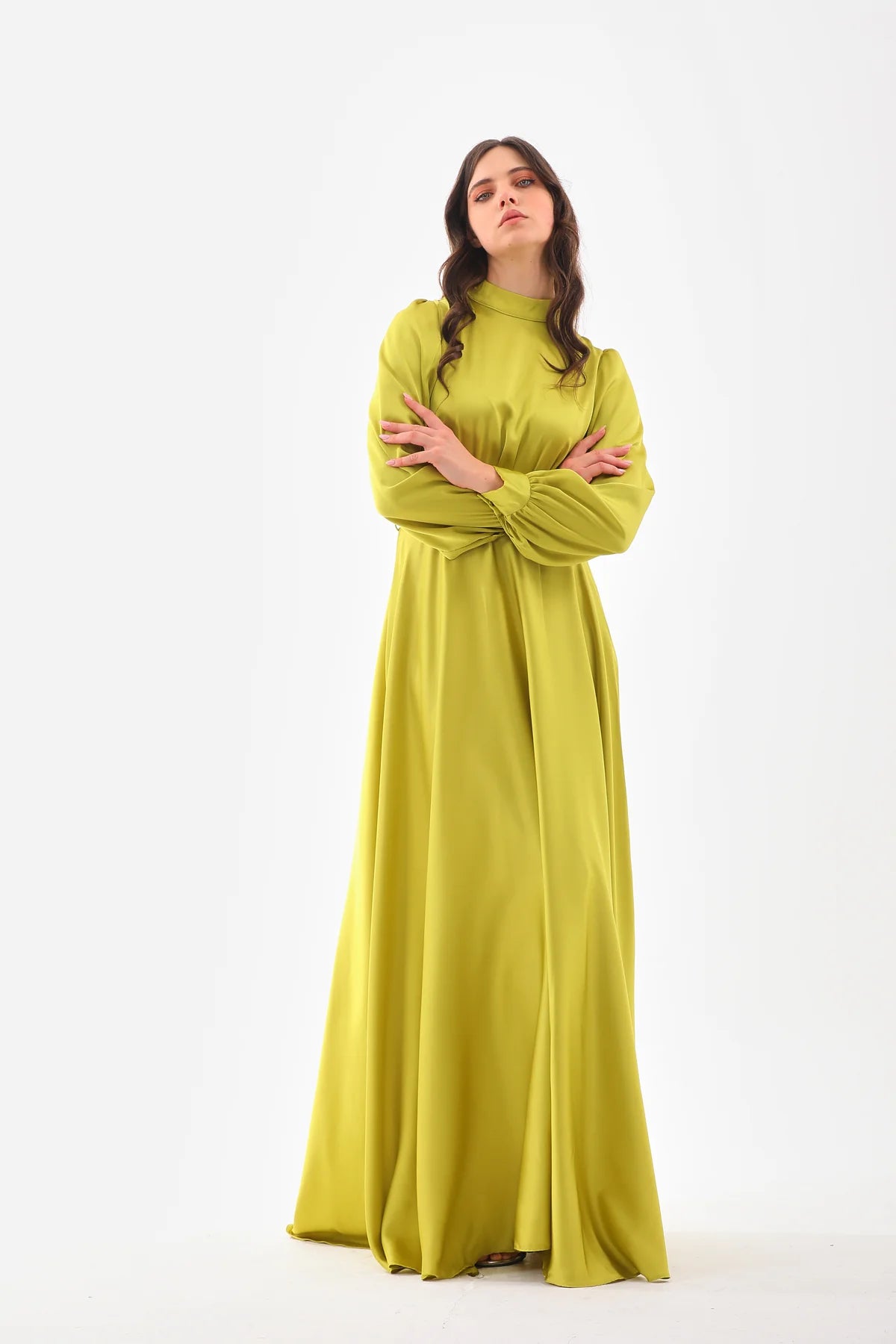 DMN Reese Dress Pistachio Green