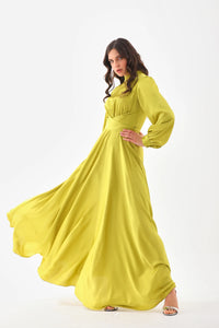 DMN Reese Dress Pistachio Green