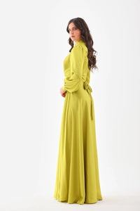 DMN Reese Dress Pistachio Green
