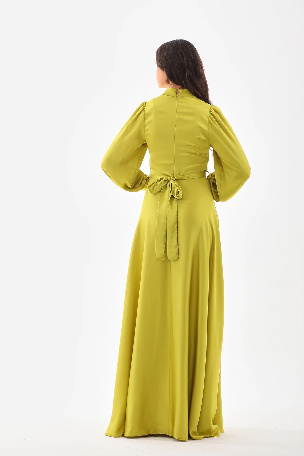 DMN Reese Dress Pistachio Green