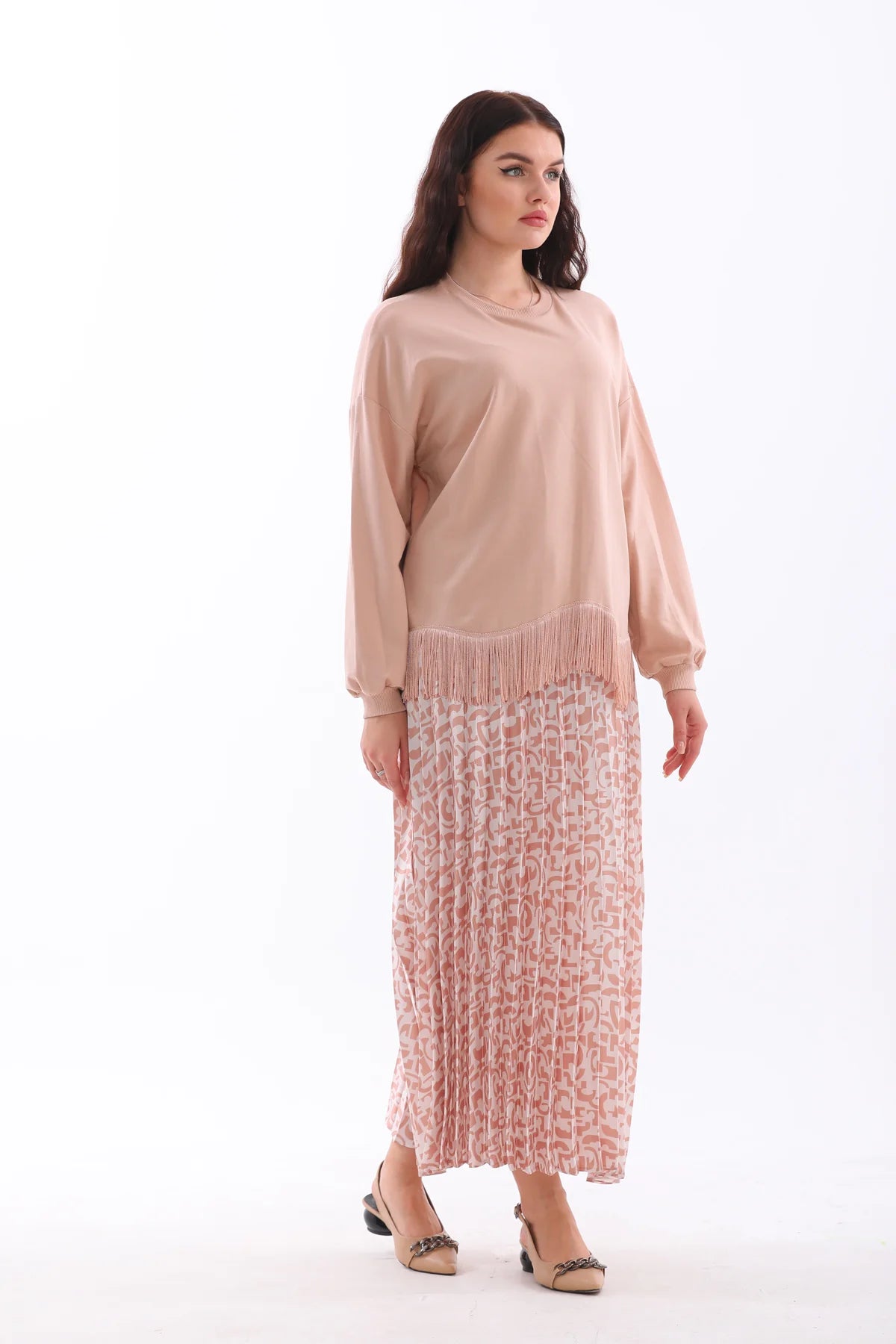 LVDR Camisole Skirt Set Salmon