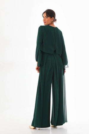 Q&P Chiffon Detailed Set Green