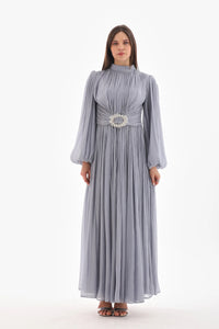 T&Y Grazia Dress Gray