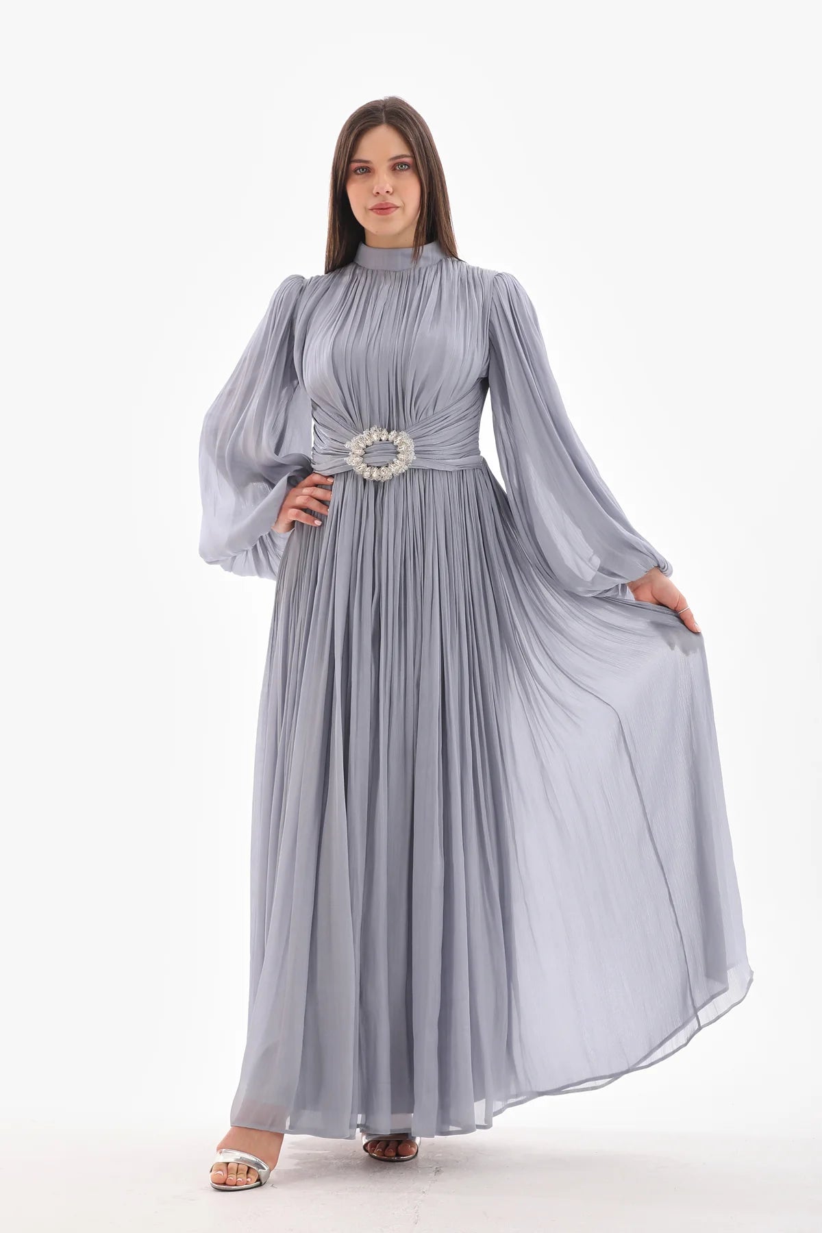 T&Y Grazia Dress Gray