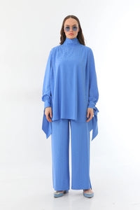 MPH Suzane 2 Piece Set Blue