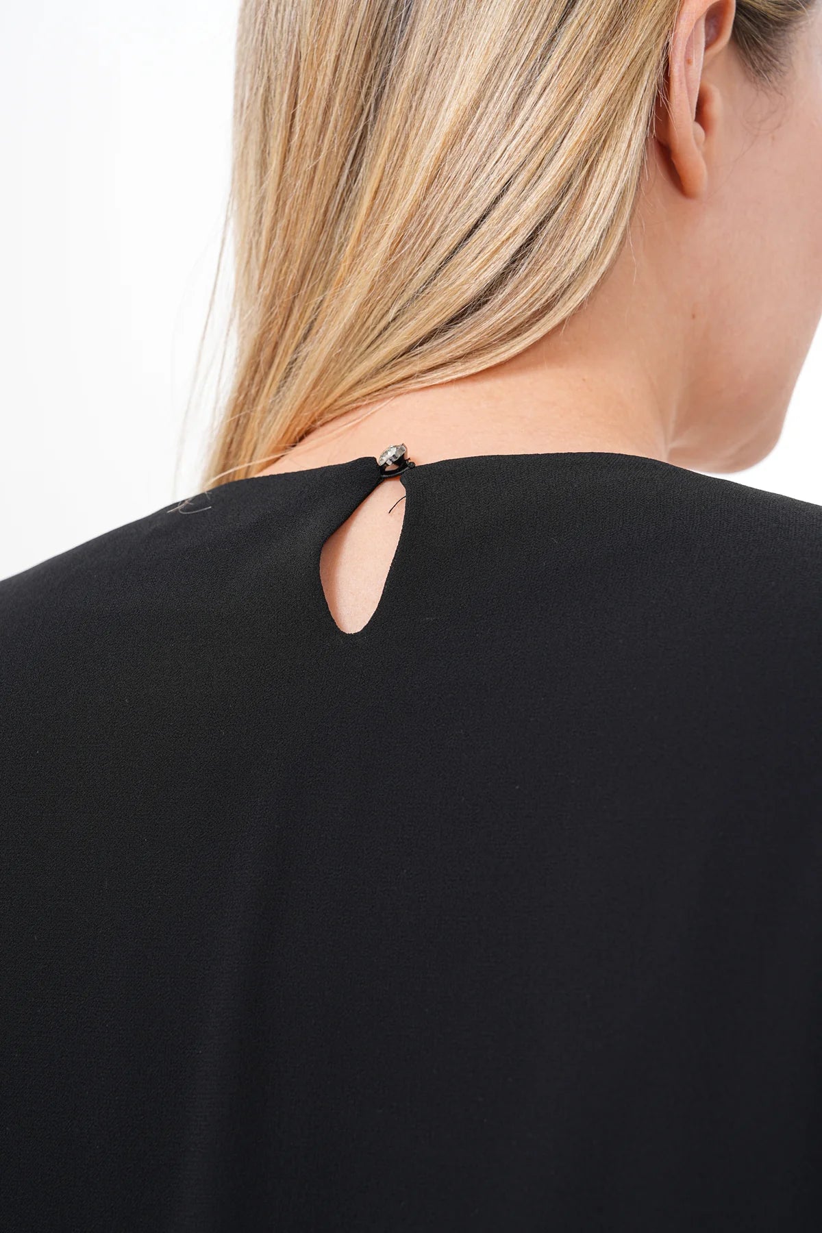 F&G Chiffon Beaded Tunic Black