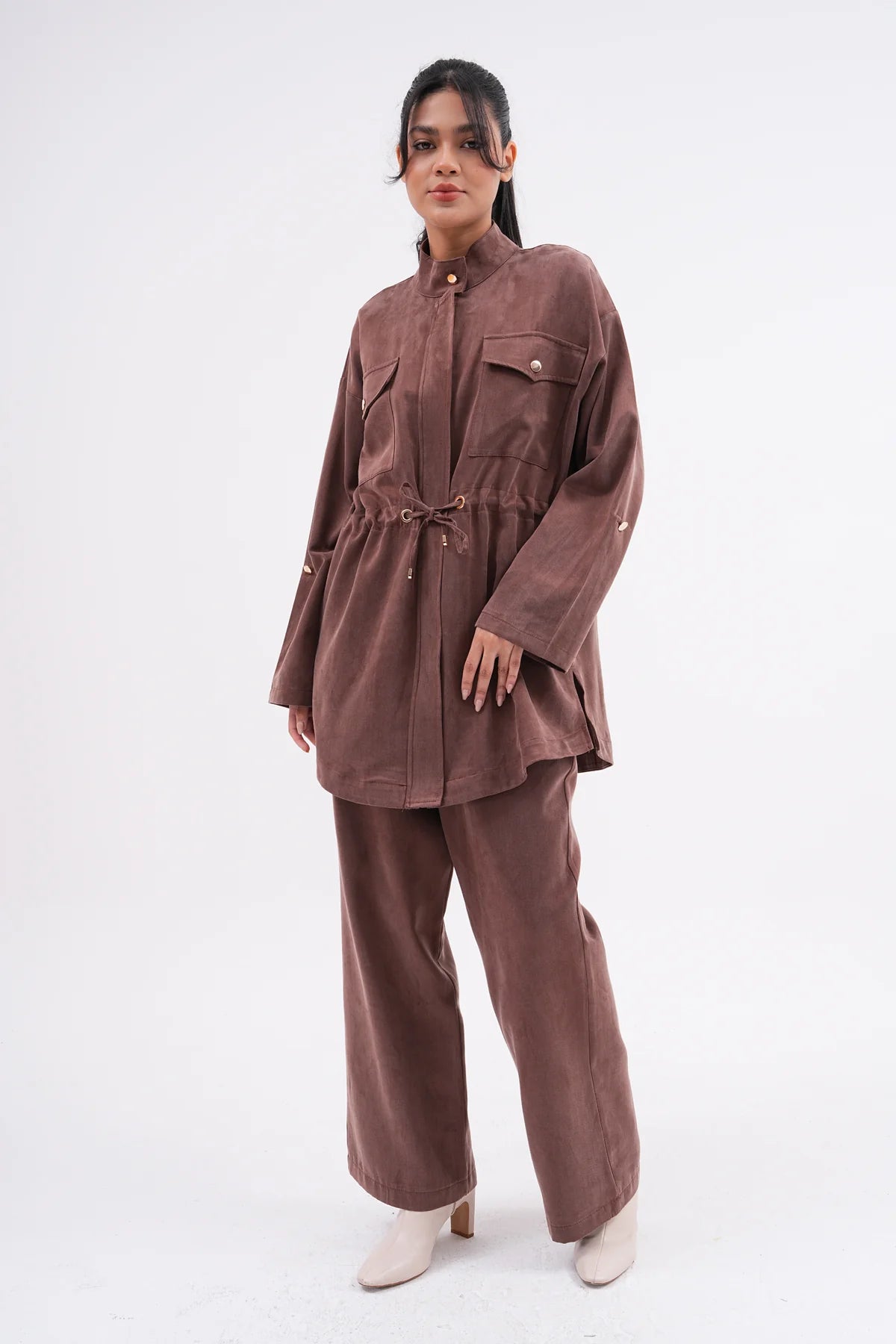 HLY Princess Pants Set Brown