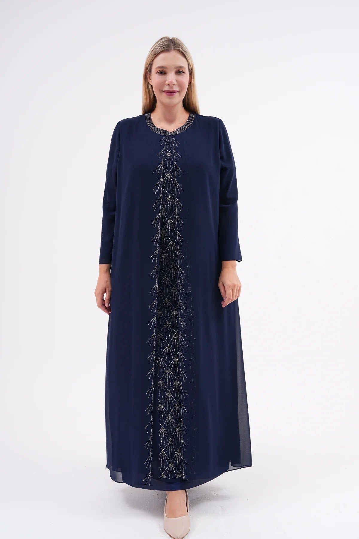 CZG Brilliant Dress Navy Blue