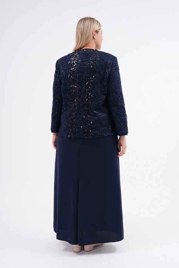 CZG Zeliha 2 Pc Set Navy Blue