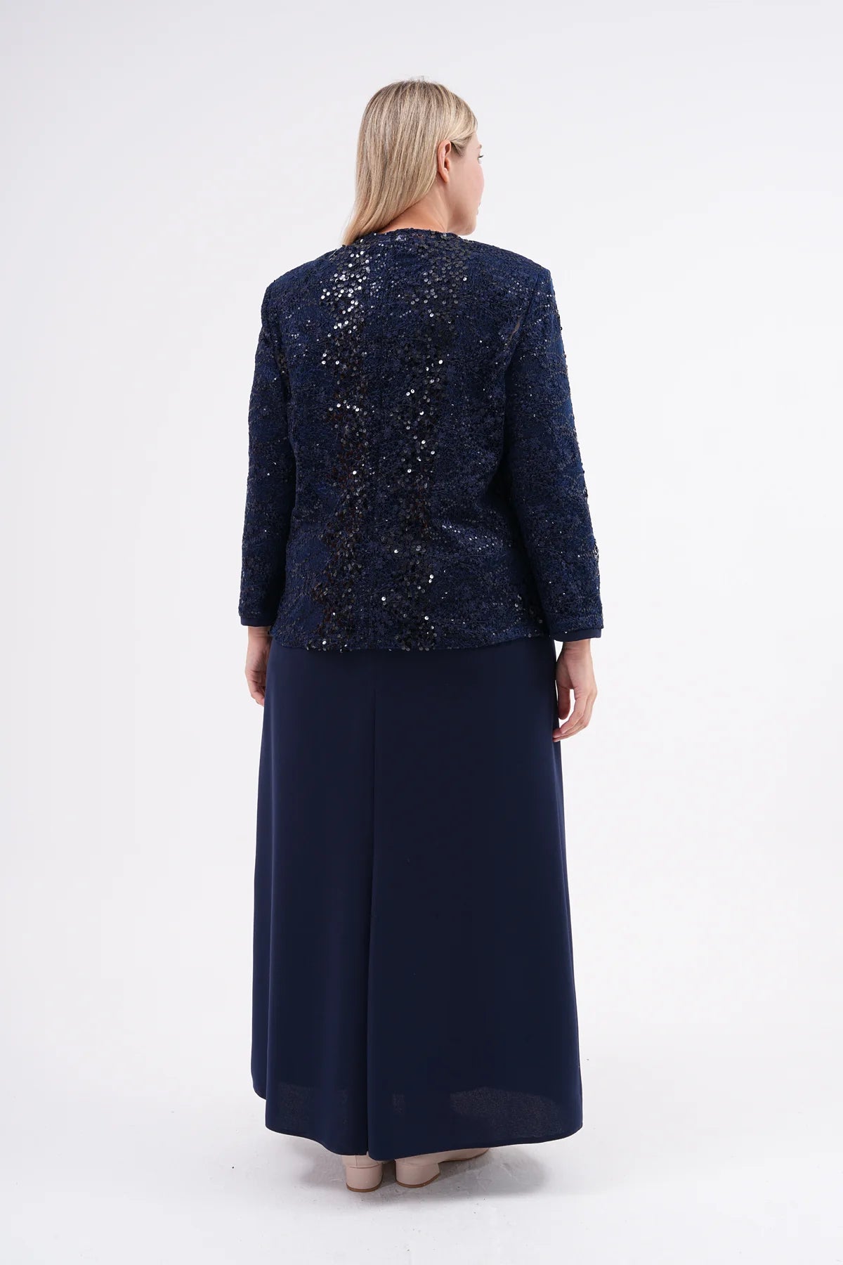 CZG Zeliha 2 Pc Set Navy Blue