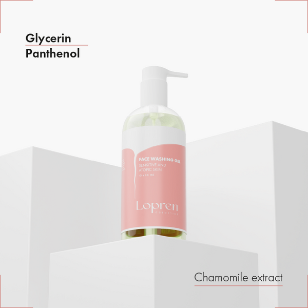 Lopren Facial Cleansing Gel for Sensitive and Atopic Skin – 400 ml