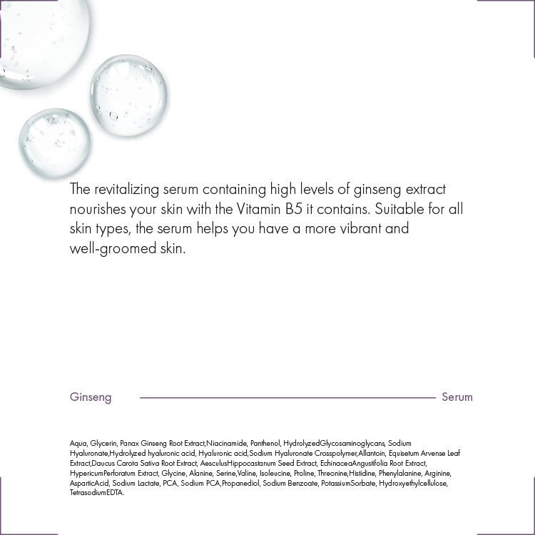 Lopren Ginseng Serum – Skin Renewing and Refreshing – 30 ml