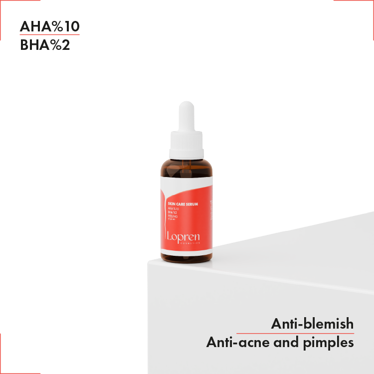 Lopren 10% AHA 2% BHA Revitalizing, Anti-Acne & Peeling Skincare Serum – 30 ml