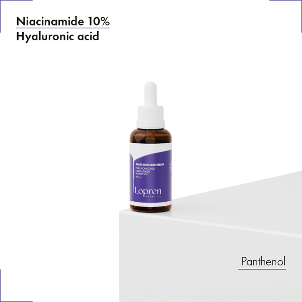 Lopren Sebum-Balancing Niacinamide, Hyaluronic Acid & Panthenol Multi Skincare Serum – 30 ml