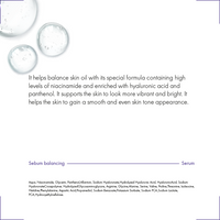 Lopren Sebum-Balancing Niacinamide, Hyaluronic Acid & Panthenol Multi Skincare Serum – 30 ml
