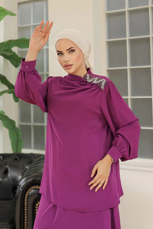 A&M Defne Set Purple