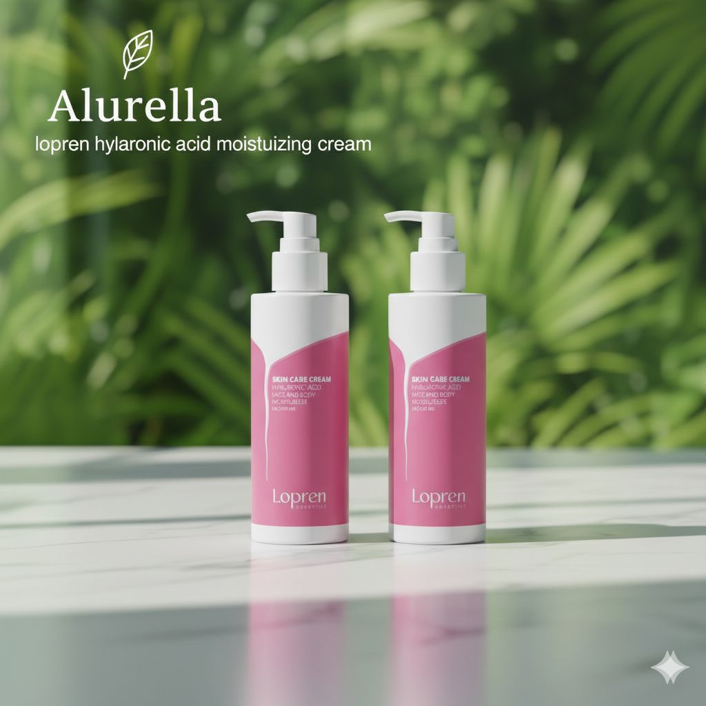 Lopren Hyaluronic Acid Moisturizing Cream – Deep Hydration for Face & Body (200ml)