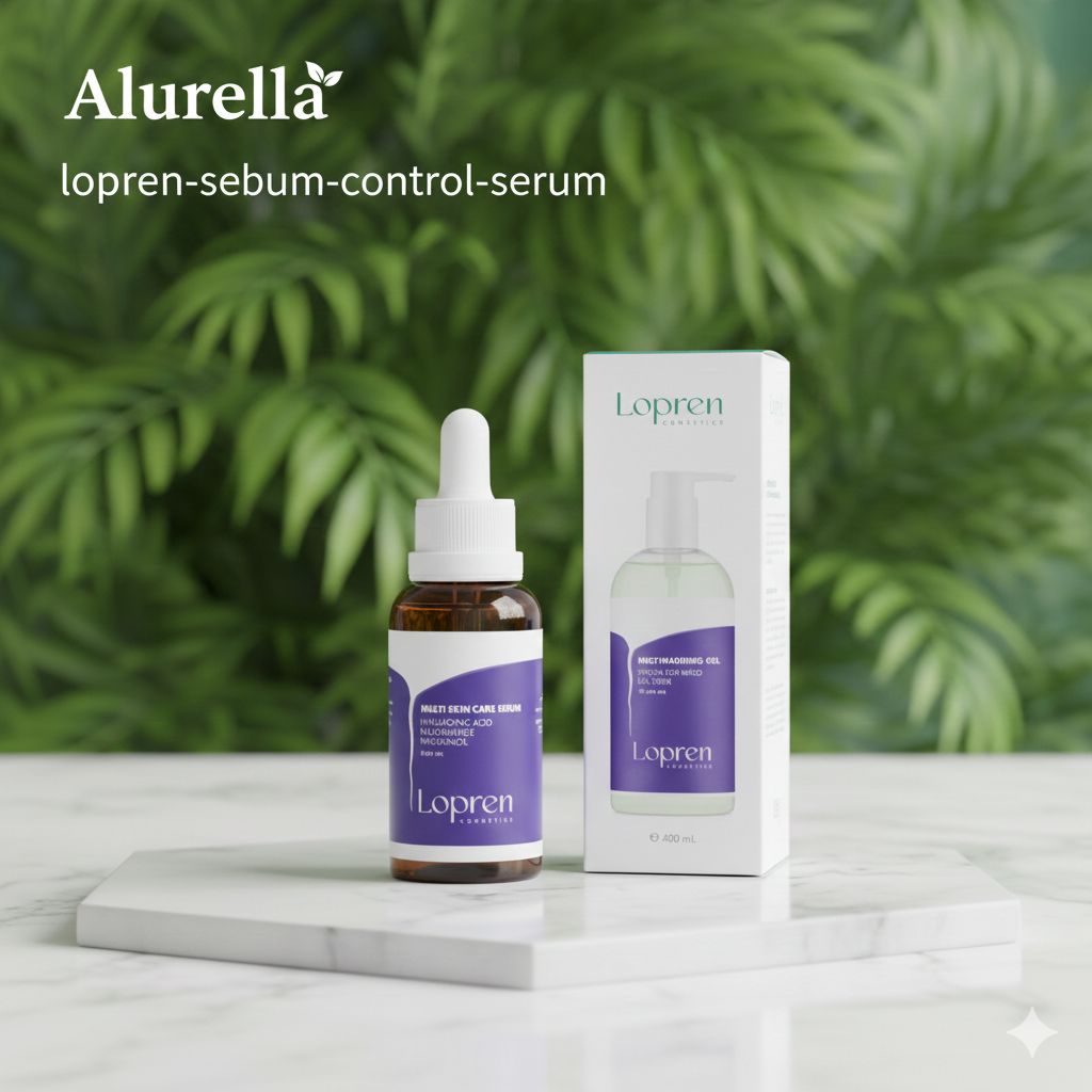 Lopren Sebum Control Serum – Niacinamide, Hyaluronic Acid & Panthenol Formula (30ml)