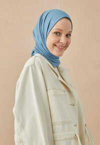 Fresh Scarf Jersey Shawl Light Blue