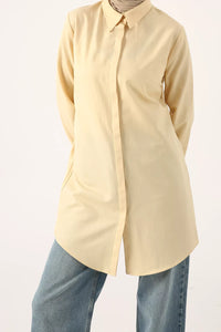 All Cotton Basic Tunic Yellow