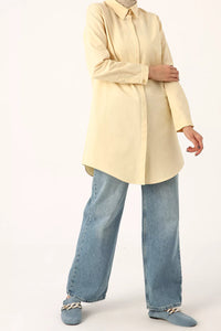 All Cotton Basic Tunic Yellow