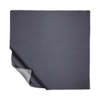 Ipekevi 01116 Anthracite Plain Silk Twill Scarf