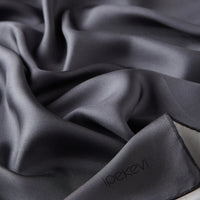 Ipekevi 01116 Anthracite Plain Silk Twill Scarf