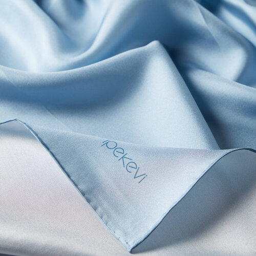 Ipekevi 01116 Baby Blue Plain Silk Twill Scarf