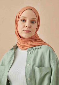 Fresh Scarf Jersey Shawl Almond