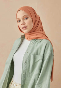 Fresh Scarf Jersey Shawl Almond