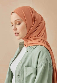 Fresh Scarf Jersey Shawl Almond