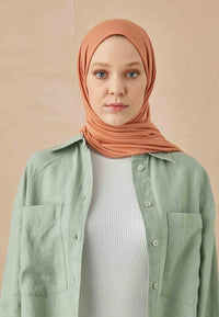 Fresh Scarf Jersey Shawl Almond