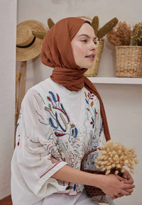 Fresh Scarf Bamboo Shawl Copper