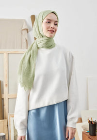 Fresh Scarf Bamboo Shawl Almond Green