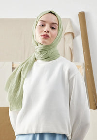 Fresh Scarf Bamboo Shawl Almond Green