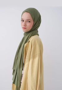 Fresh Scarf Jersey Shawl Pine Green