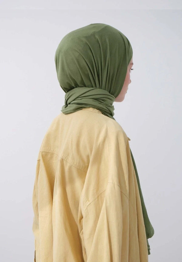Fresh Scarf Jersey Shawl Pine Green